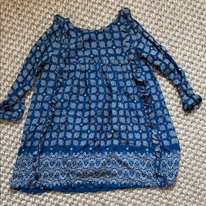 Roller Rabbit Navy and White Patterned Dress